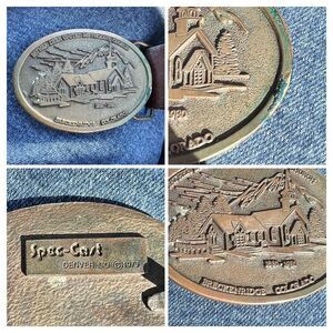 Breckenridge Colorado Father Dyer United Methodist Church Vtg 80’s BELT BUCKLE